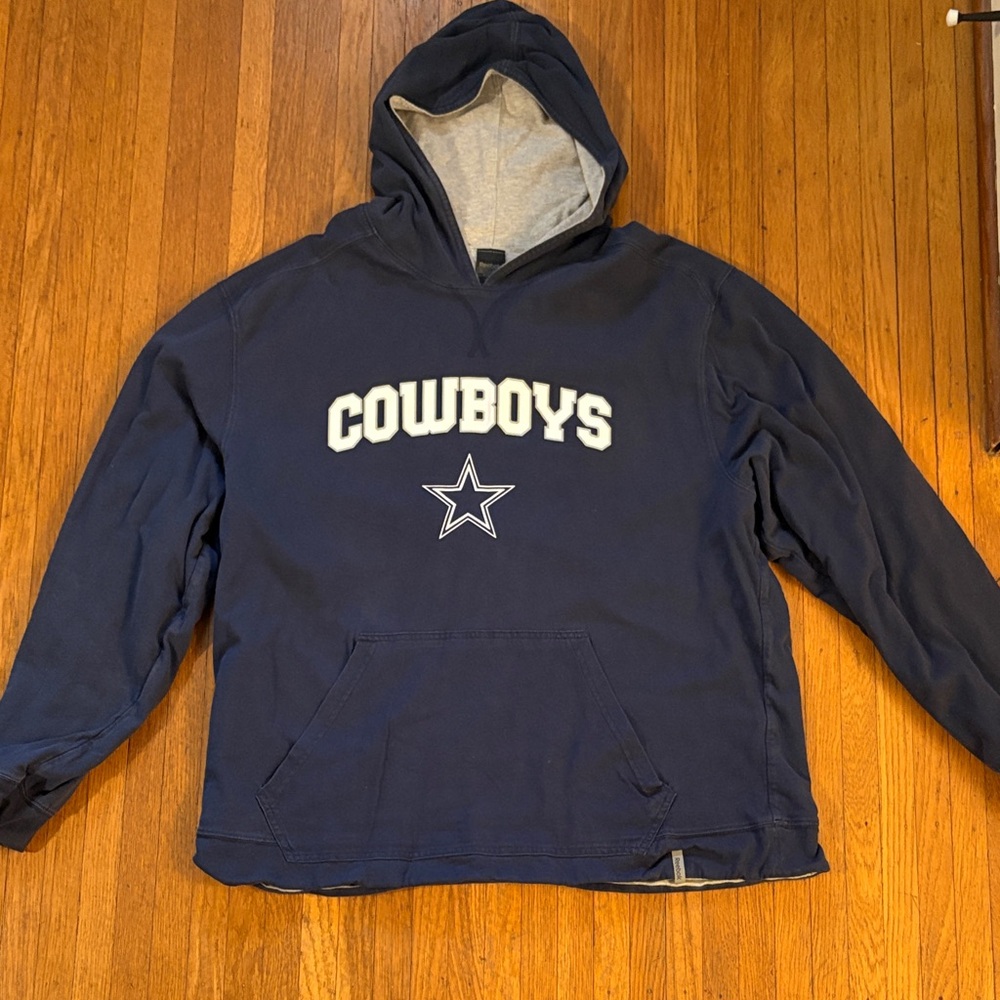 Reebok Navy Blue Cowboys Hoodie